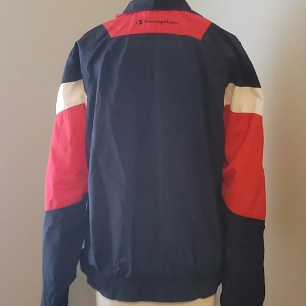 Vintage Champion Navy red wind Jacket L